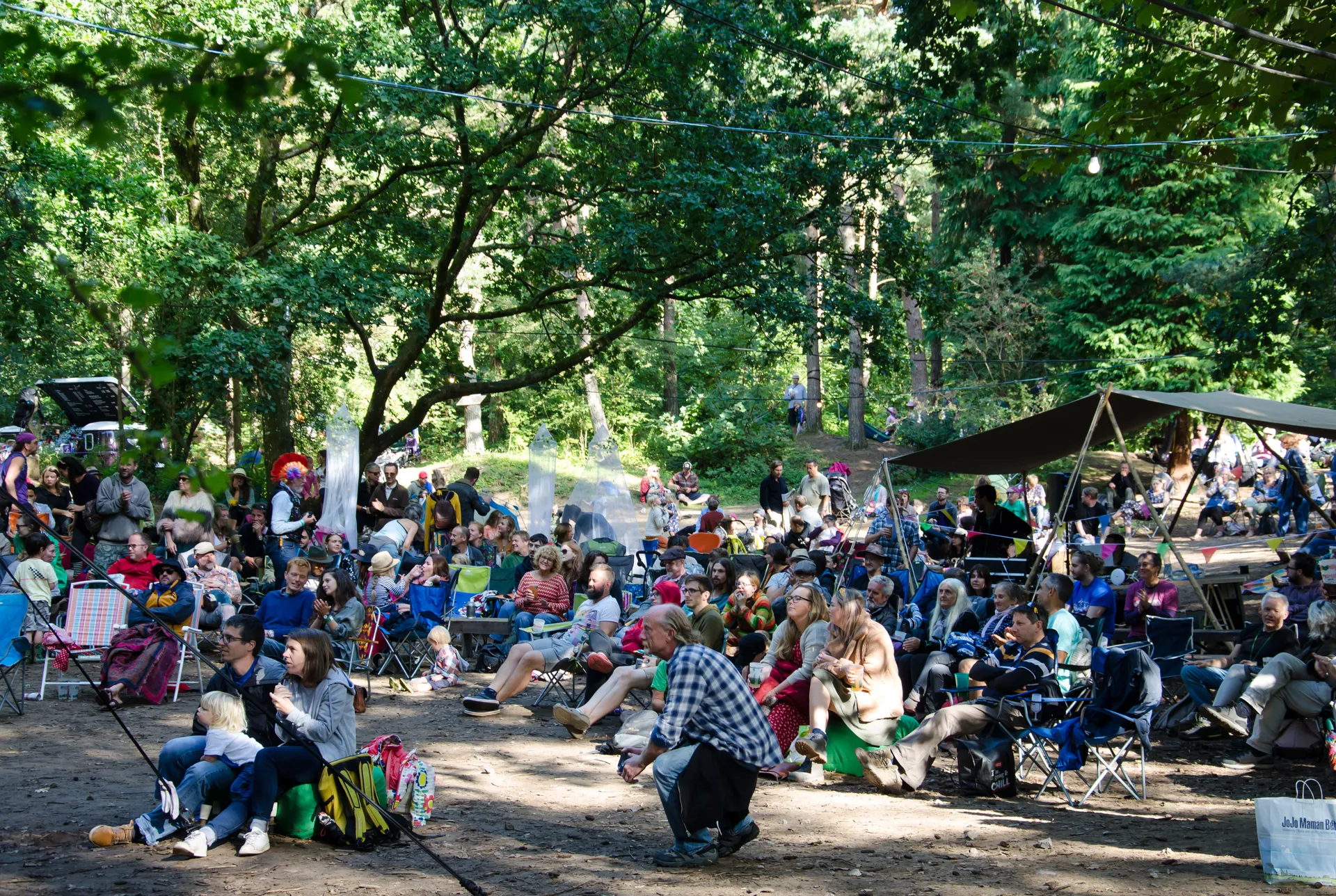 Community gathering at the estate