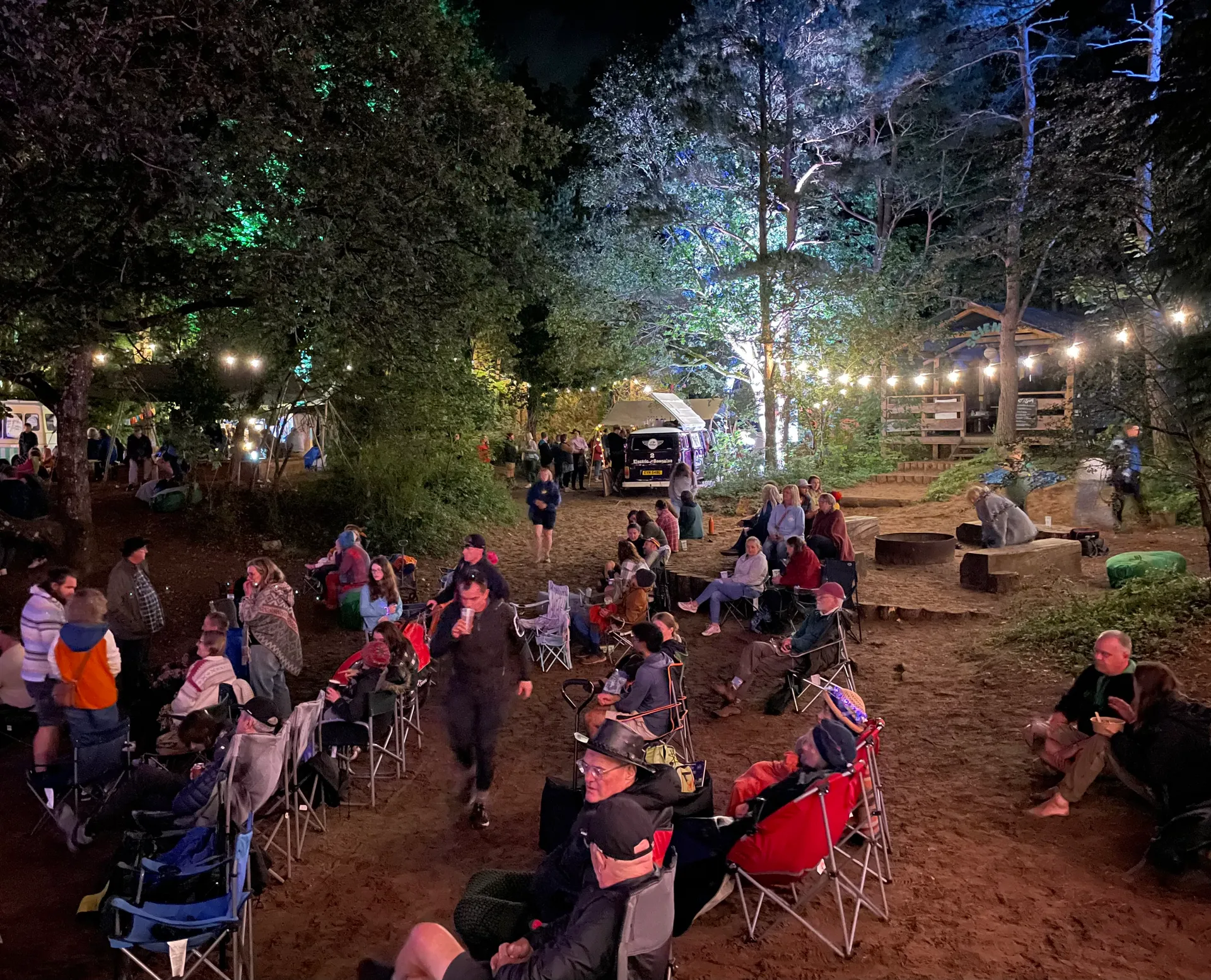 Outdoor event in the estate grounds