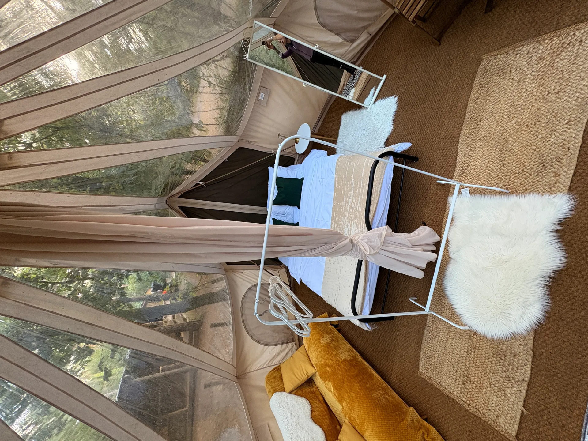 Woodland hot tub setting