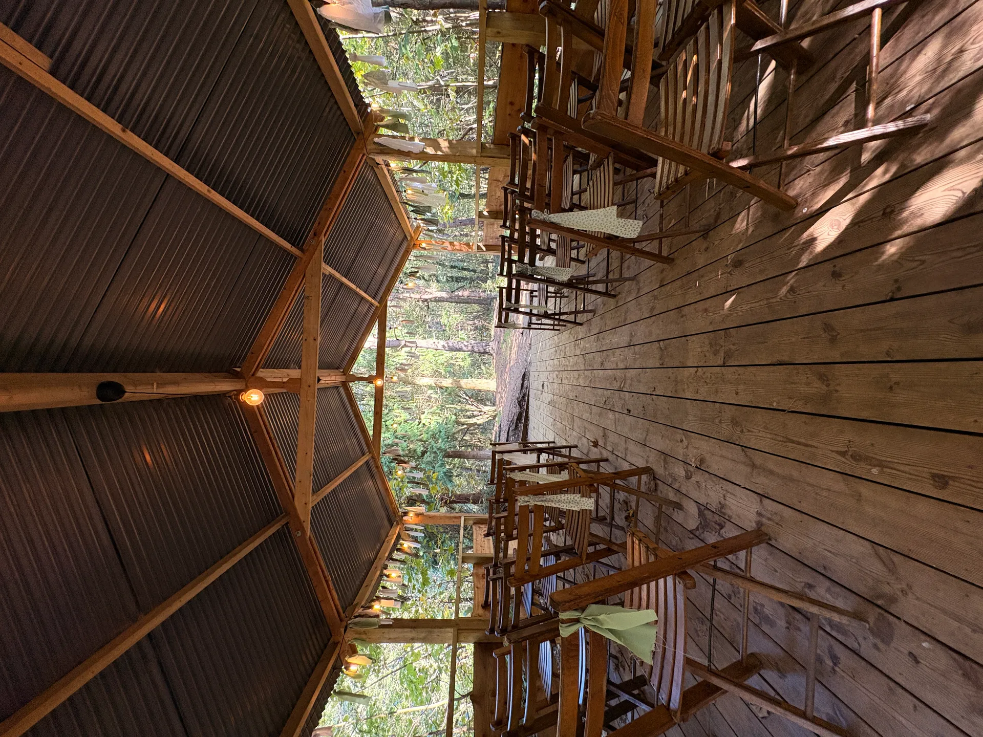 Details of the outdoor wellness space