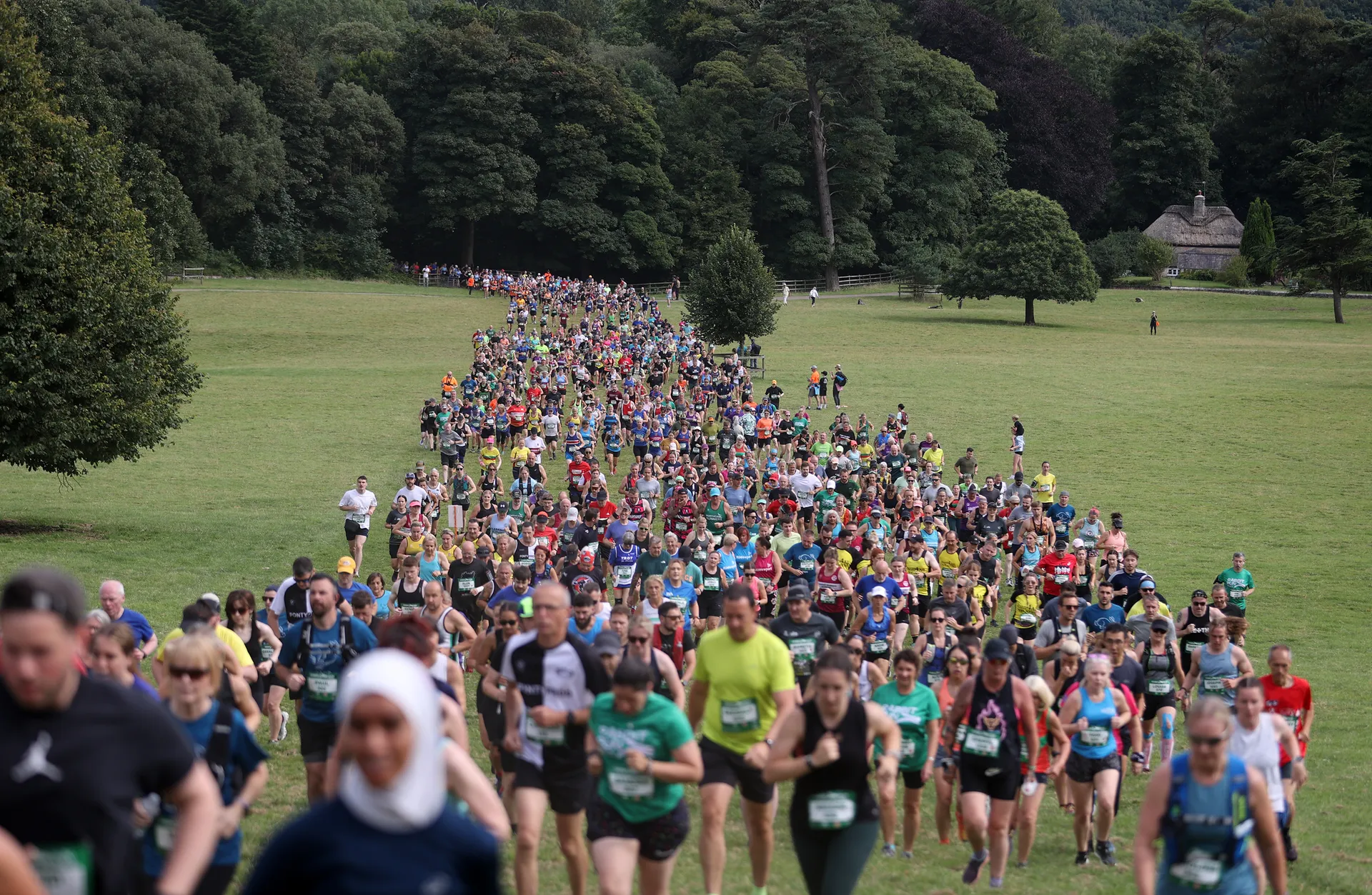 Rabbit Run event setup at Merthyr Mawr
