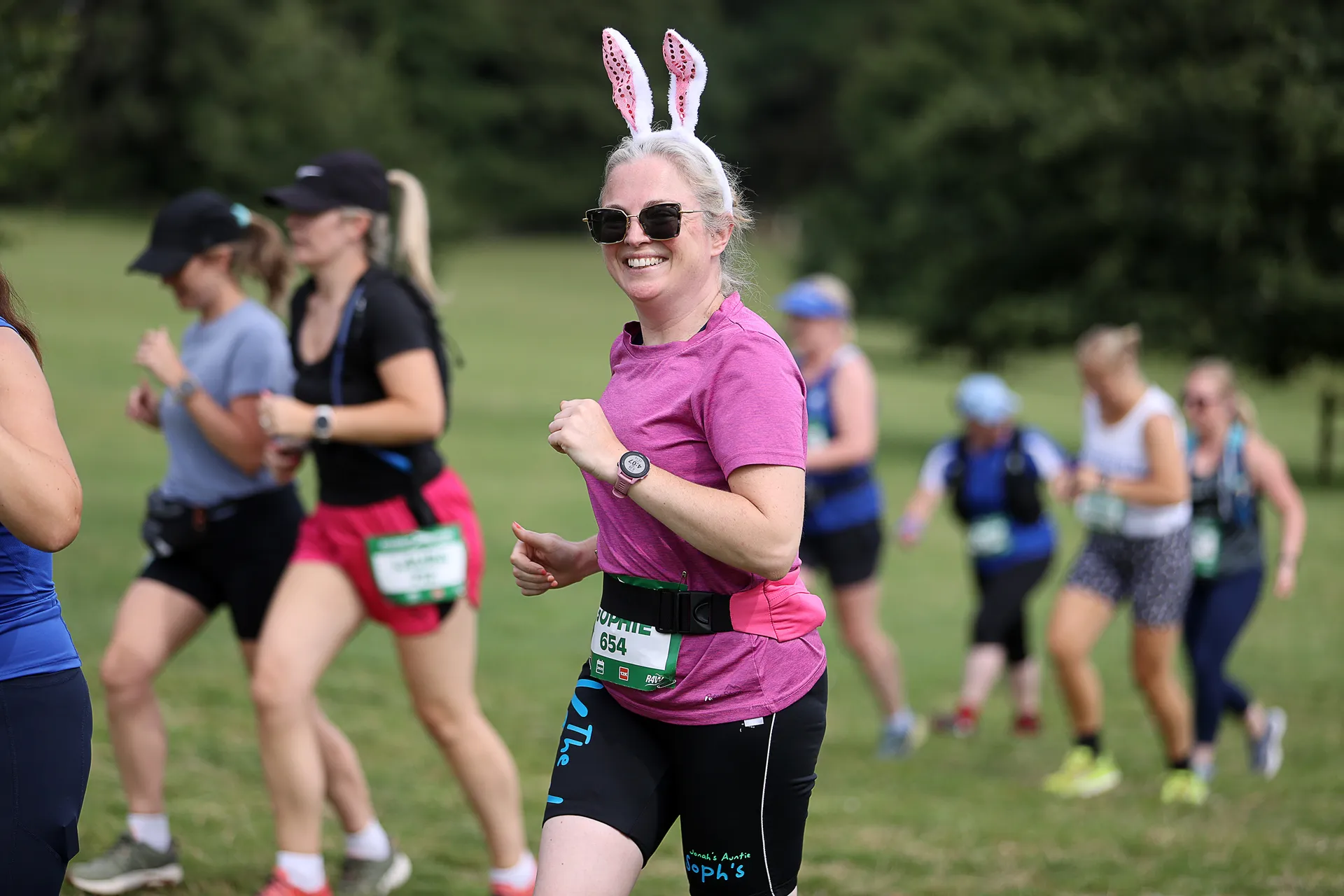 Race HQ and event area near Merthyr Mawr